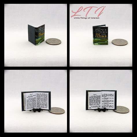 THE PRINCE Of TIDES Miniature One Inch Scale Readable Book [A1 1:12 Scale1] - $6.24 : Little ...