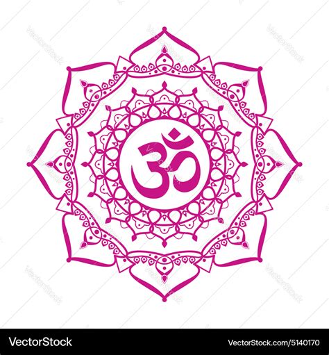 Om aum sign Royalty Free Vector Image - VectorStock