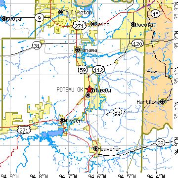 Poteau, Oklahoma (OK) ~ population data, races, housing & economy