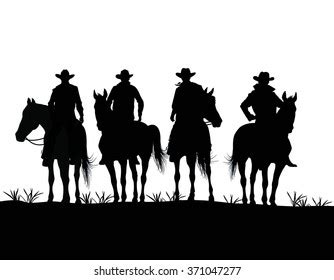 Western Cowboy Silhouette