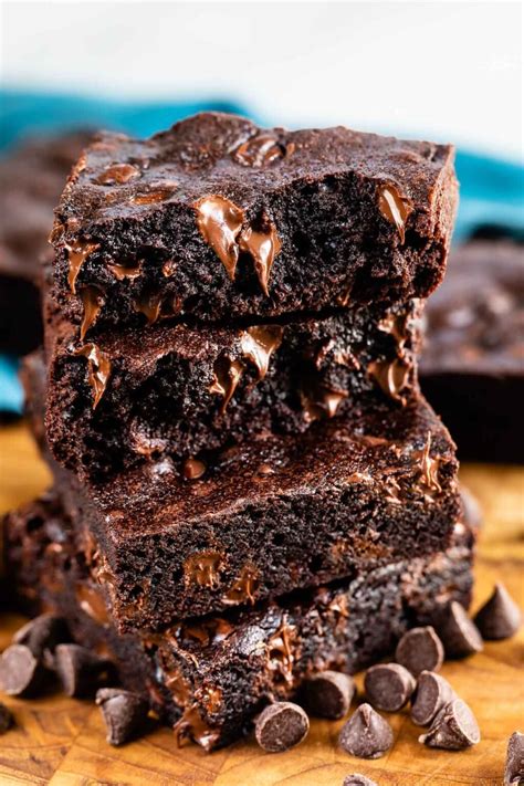 Fudgy Dark Chocolate Brownies Recipe - Crazy for Crust