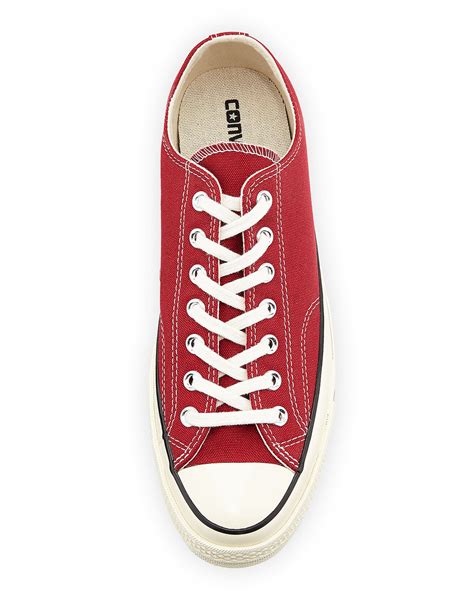 Converse All Star Chuck 70 Low-tops in Red for Men - Lyst