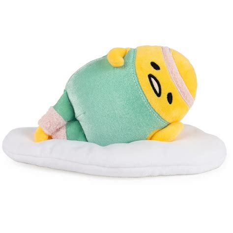 Buy D Sanrio Gudetama The Lazy Egg Stuffed Animal, Eggercise Gudetama Plush Toy for Ages 8 and ...