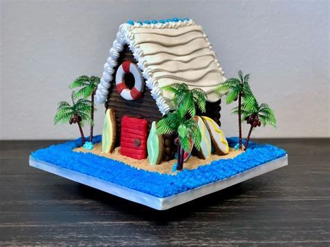 Gingerbread Beach House -for Inspiration #GingerbreadHouse | Homemade ...