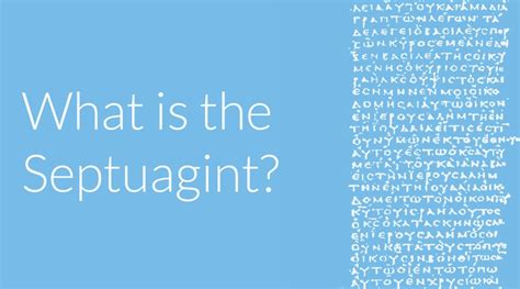 What Is the Septuagint? The Beginner's Guide - OverviewBible