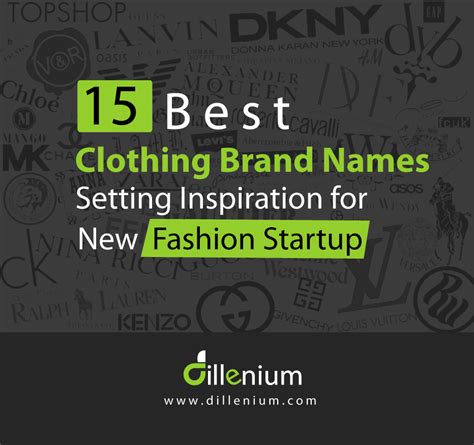 15 Best Clothing Brands Name Setting Inspiration for New Fashion Startup