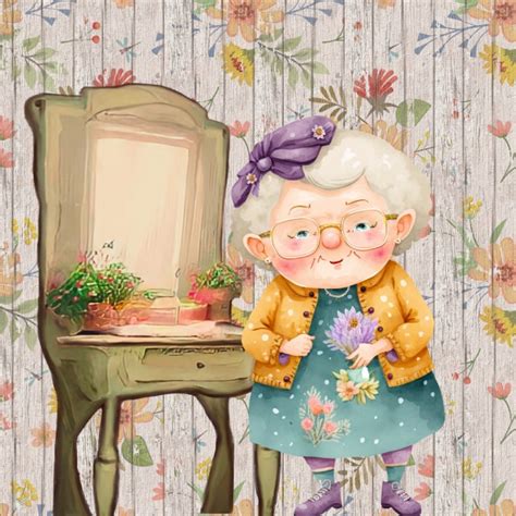 Cute Old Lady Character Free Stock Photo - Public Domain Pictures