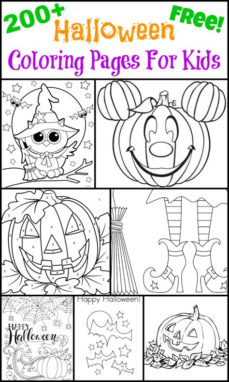 200+ Free Halloween Coloring Pages For Kids - The Suburban Mom