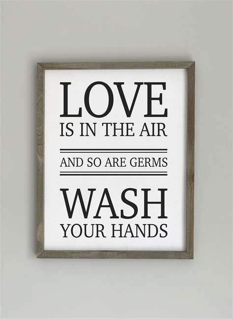 Wash Your Hands Wood Sign // Funny Bathroom Sign // Bathroom Wall Decor ...