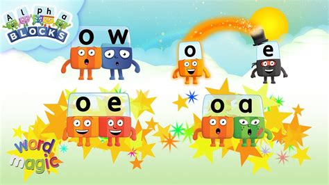 Learn to Read OW, OE, OA and O_E | Phonics and Word Magic | @officialalphablocks - YouTube