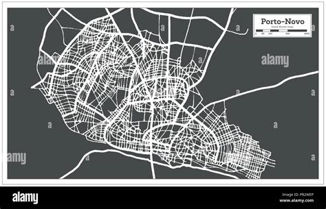 Porto Novo Benin City Map in Retro Style. Outline Map. Vector Illustration Stock Vector Image ...