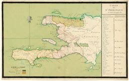 Remember Haiti | Places | Carte de St. Domingue ou sont marqués les ...