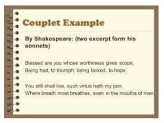 Shakespeare's rhyming couplet