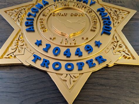 Arizona Highway Patrol Trooper Badge Tribute - Made By Jay Lane