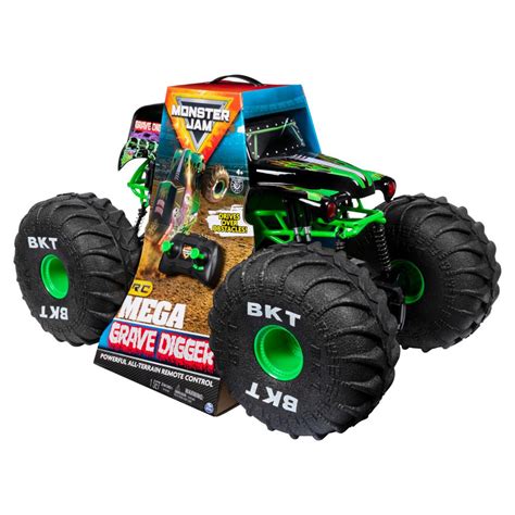 Spin Master - Monster Jam Monster Jam, Official Mega Grave Digger All Terrain Remote Control ...