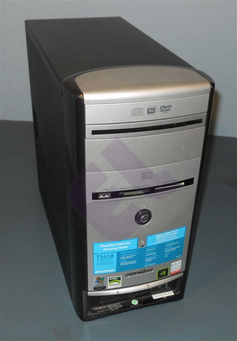 eMachines T3418 desktop tower with Windows XP and Office