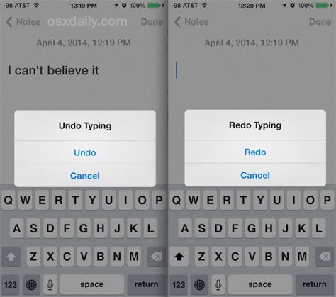 How to Undo & Redo Typing on iPhone with a Shake