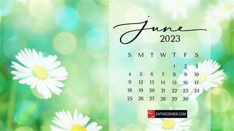 Free download June 2023 Calendar Desktop Wallpaper Background EntheosWeb [1920x1080] for your ...