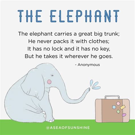 Skipper I Plan * Teach * Learn on Instagram: “The Elephant poem is an engaging way to introduce ...