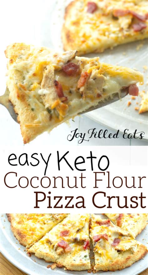 Coconut Flour Pizza Crust | Keto, Low Carb, Gluten-Free - Joy Filled Eats