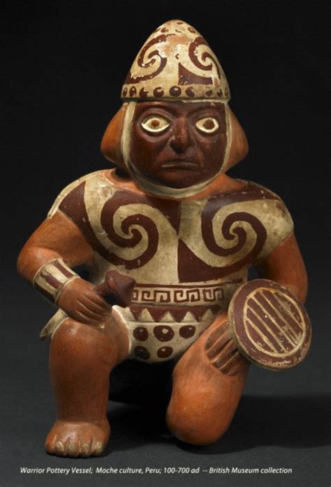 Moche Warrior Pottery — Today’s History of the World in 100 Objects « the story behind the faces