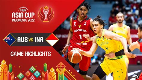 Australia 🇦🇺 - Indonesia 🇮🇩 | Basketball Highlights - FIBA Asia Cup 2022 - FIBA.basketball