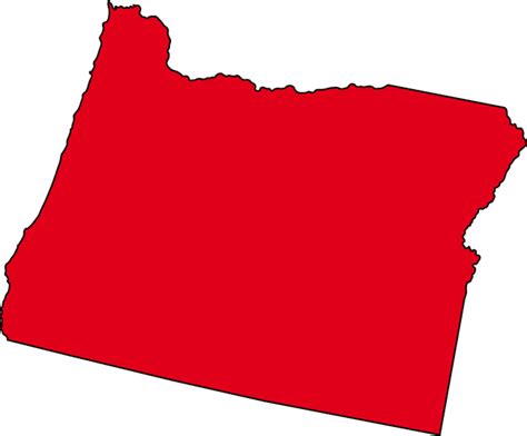 Oregon Map with cities - blank outline map of Oregon- - ClipArt Best - ClipArt Best