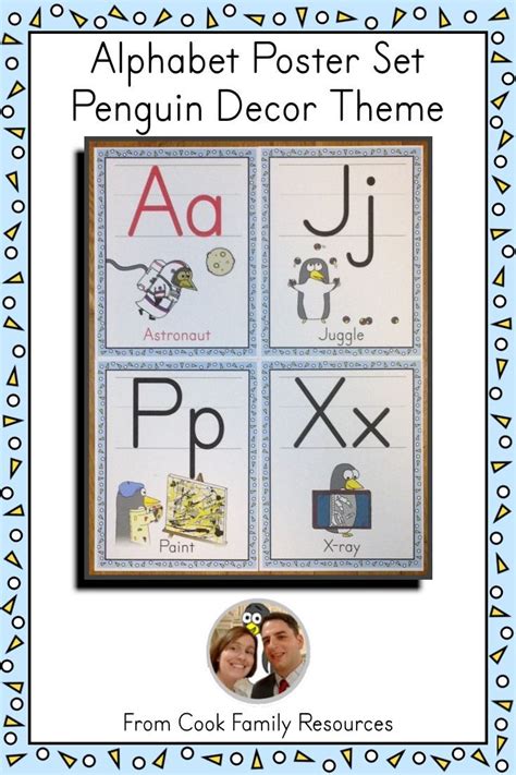 Alphabet Posters | Penguin Theme (Full Page Size) | Alphabet poster ...