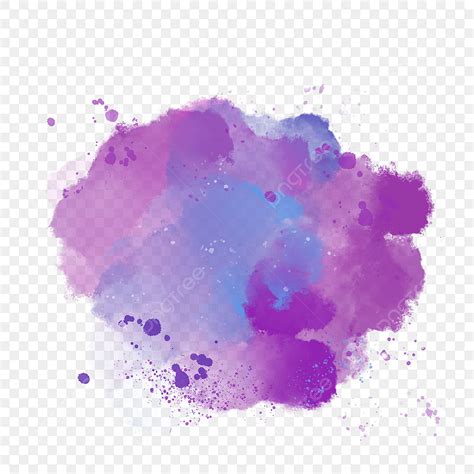 Watercolor Splash Ink PNG Picture, Purple Watercolor Splash Transparent Ink, Purple, Watercolor ...