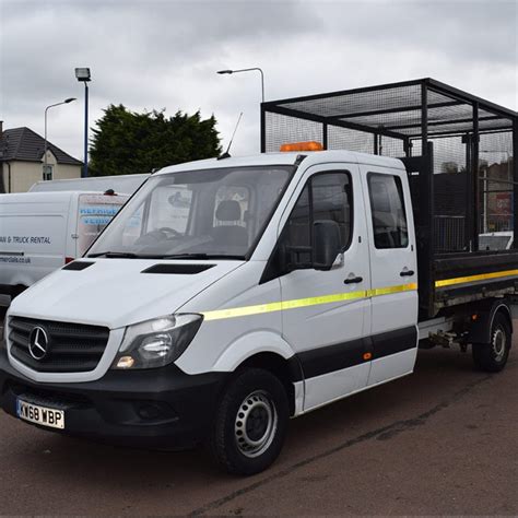 Mercedes Sprinter Crew Cab Tipper Glasgow - Van Hire Glasgow