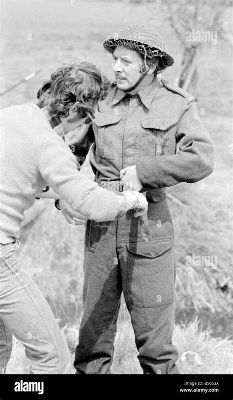 Dads Army ;Actor James Beck as Private Walker in the BBC TV series Dads Army seen filming on ...