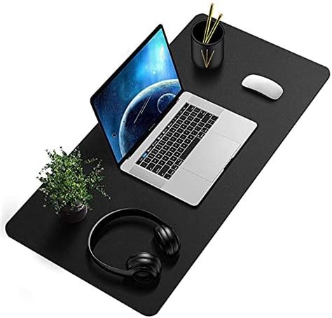 Anti-Slip Desk Pad Protector, 31.5" x 15.7" Waterproof PU Leather Desk ...