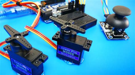 Control servo motors with a joystick (Thumbstick) | Arduino | Arduino ...