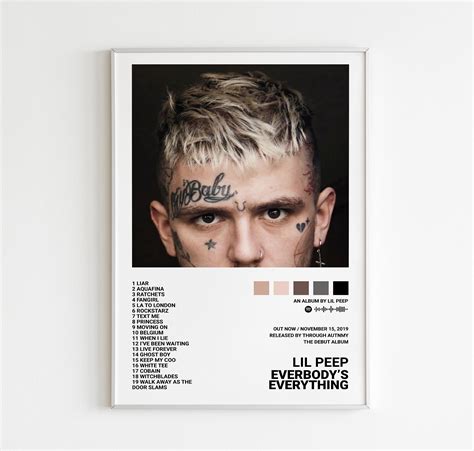 Lil Peep Poster / Everybody's Everything / Album Cover Poster Designed & Sold By ChaThompson