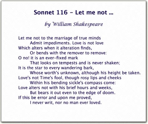 Sonnet 116 by William Shakespeare: An Analysis