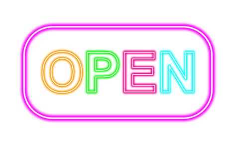 Neon Open Sign Png