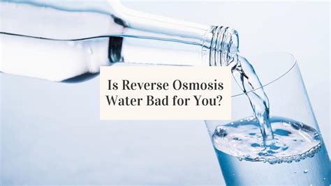 Benefits & Drawbacks of Reverse Osmosis Water - Jug Free