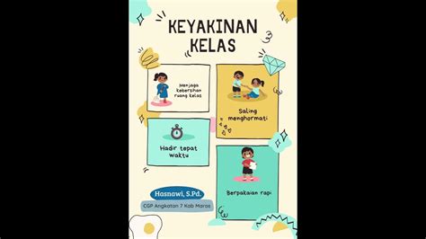 Poster keyakinan kelas - YouTube