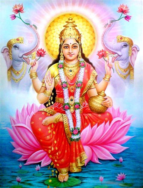 Lakshmi is the Hindu goddess of wealth, prosperity (both material and spiritual), fortune, and ...