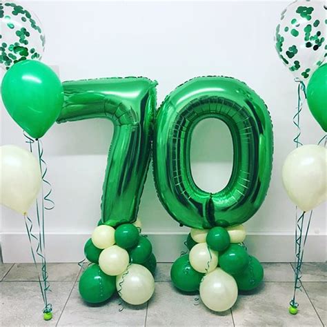 40inch Green Number Balloon Digit Figure Foil Balloons Anniversary Birthday Wedding Theme Party ...