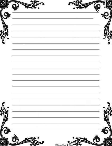 25 best ideas about free printable stationery on | Free printable ...