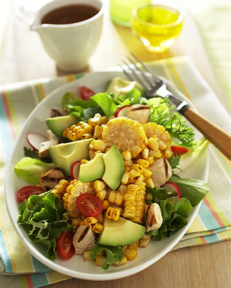 Spicy Roasted Corn, Chicken and Avocado Salad – Sunshine Sweet Corn