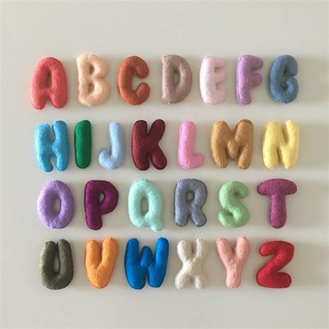 Felt Alphabet Felt Letters Toys for Kids Learning Letters - Etsy