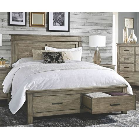 Glacier Point Bedroom Collection w/ Storage Bed - Cedar Hill Furniture