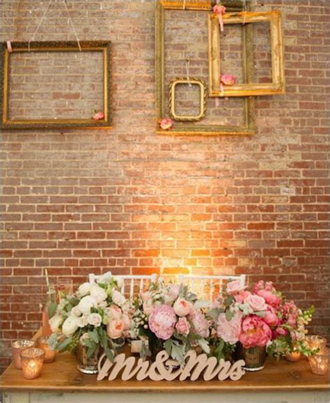 brick wall backdrop | Wedding Reception Backdrops via http://emmalinebride.com/decor/wedding ...