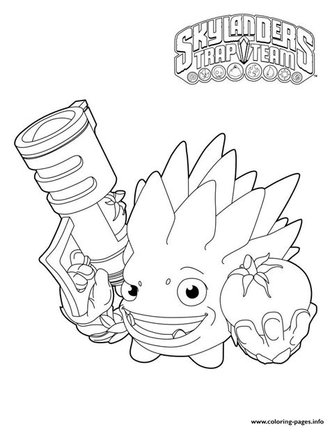 Skylanders Trapteam Snap Shot Food Fight Food Fight Coloring page Printable