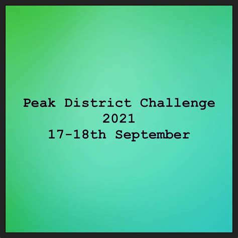 Blisters healed? Legs recovered? Great work! Now pop your Peak District Challenge 2021 date in ...