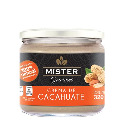 Crema de Cacahuate 320g - Mister Alimentos