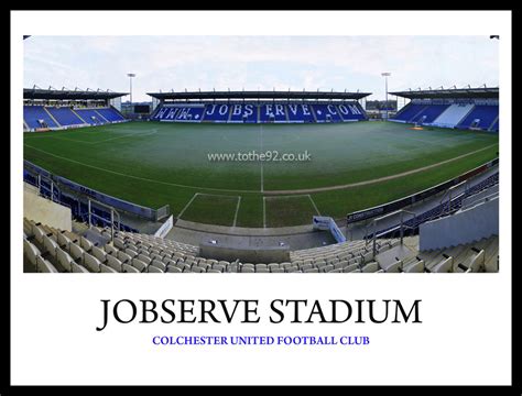 Colchester United FC | JobServe Community Stadium | Football League ...