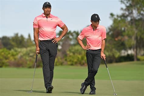 Tiger Woods, Son Charlie Photos Together at 2022 Golf Tournament